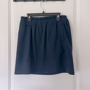 Sparkle & Fade Navy Elastic Waist Mini Skirt with pockets | size small